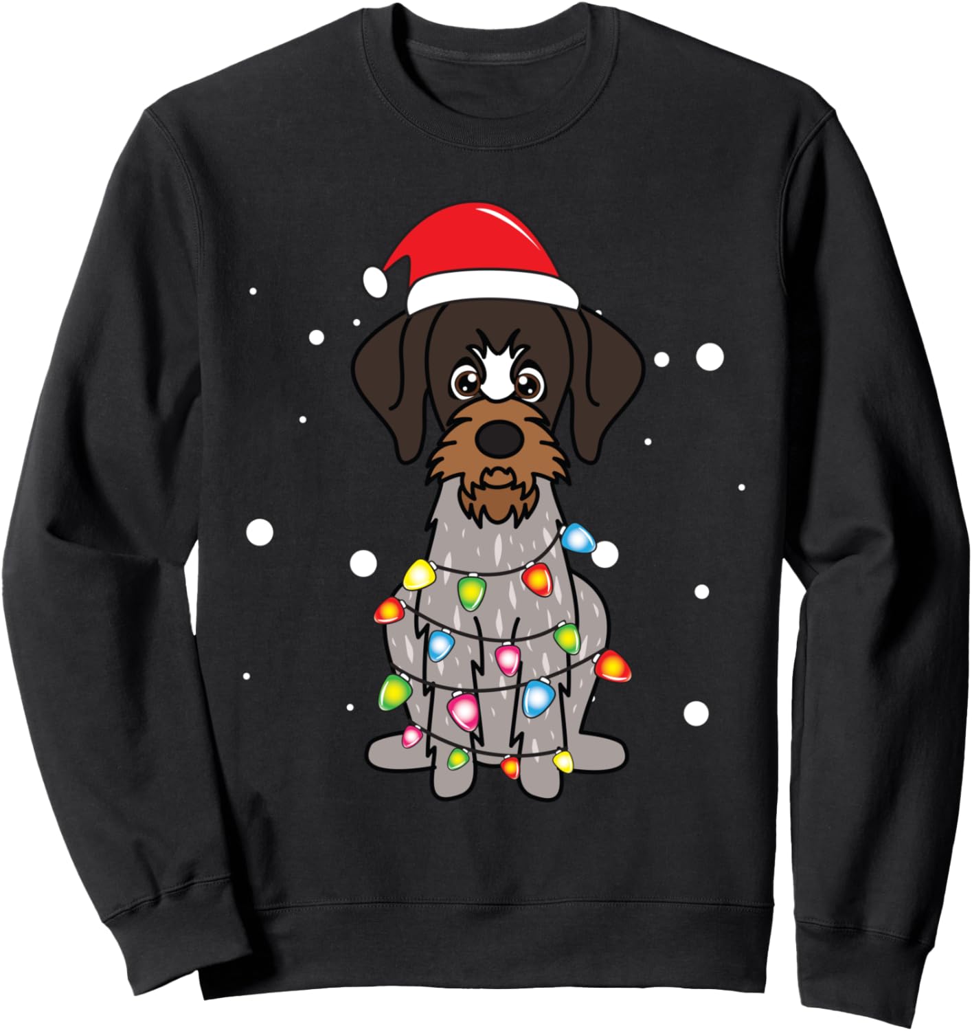 German Wirehaired Pointer Christmas Mom Dad Dog Gift Sweatshirt