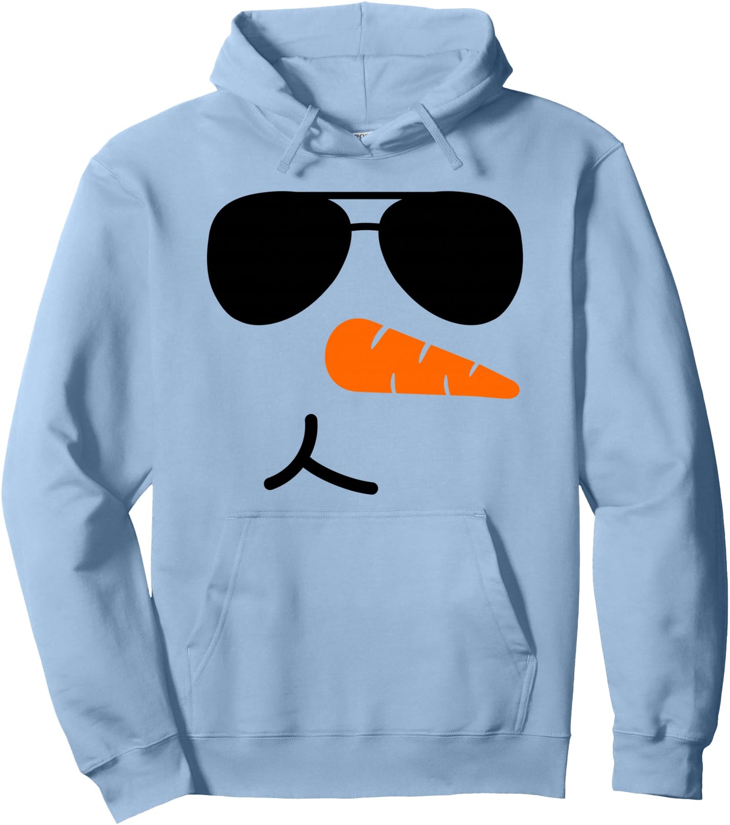 Cool Christmas Snowman With Dark Sunglasses For Christmas Pullover Hoodie