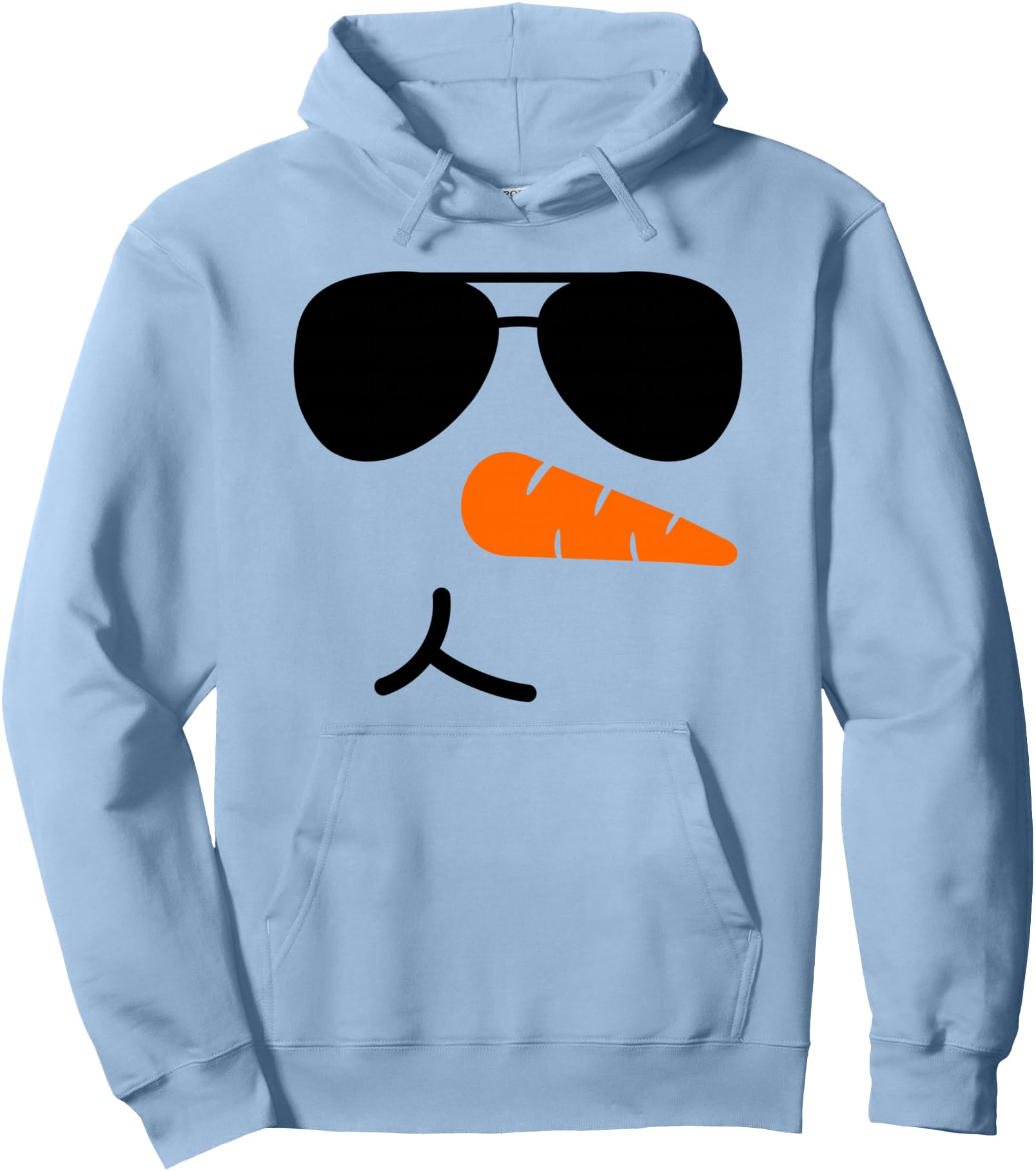 Cool Christmas Snowman With Dark Sunglasses For Christmas Pullover Hoodie