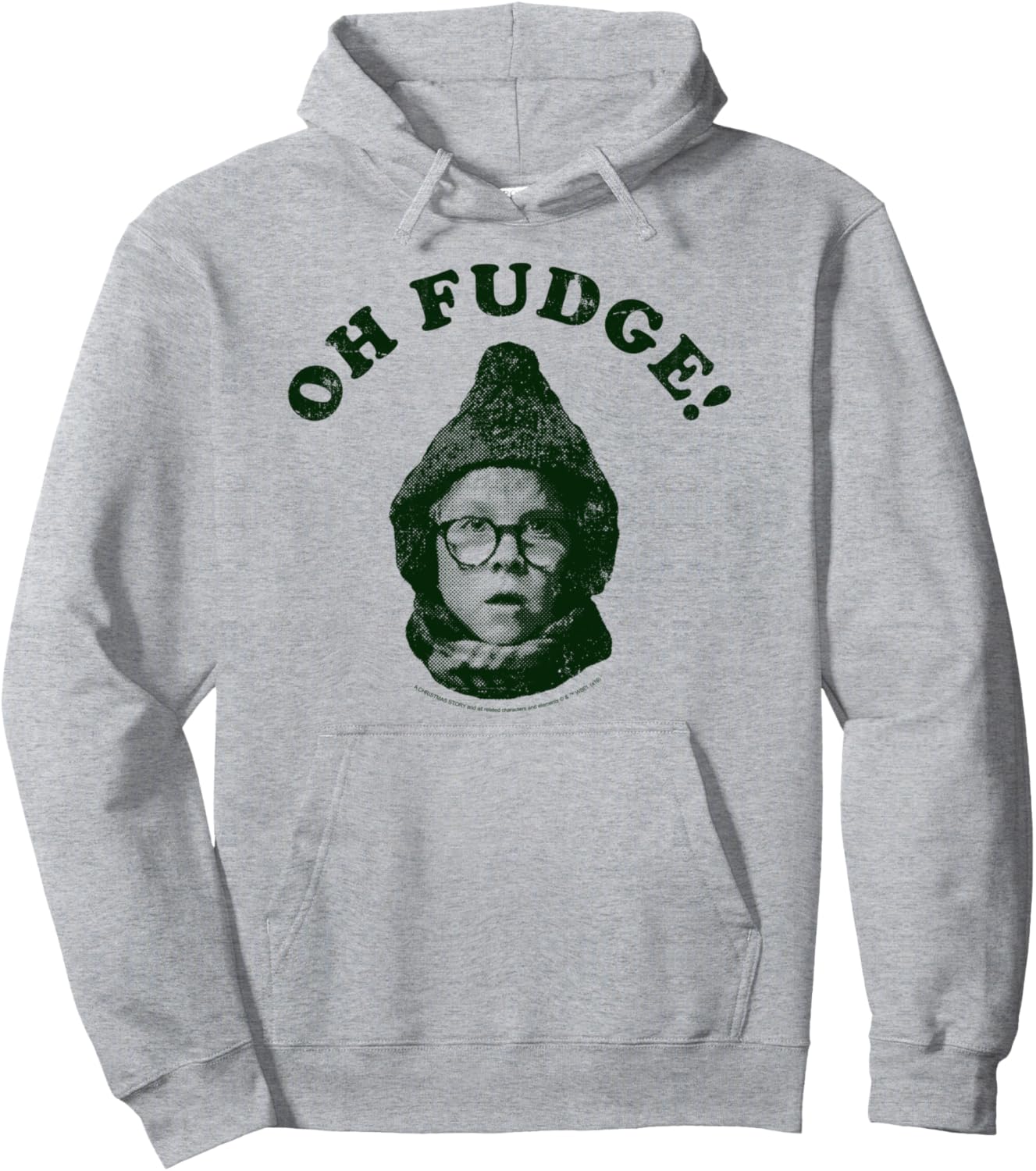 A Christmas Story Ralphie Oh Fudge Portrait Pullover Hoodie