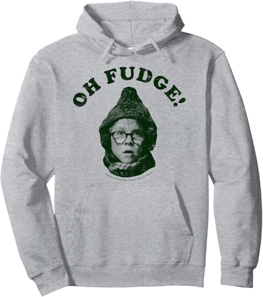 A Christmas Story Ralphie Oh Fudge Portrait Pullover Hoodie