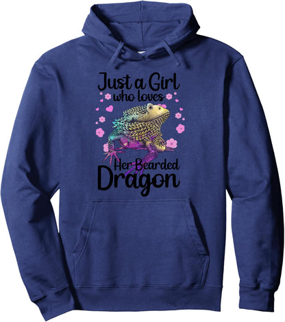 Cool Bearded Dragon For Men Women Reptile Lovers Pet Lizard Pullover Hoodie