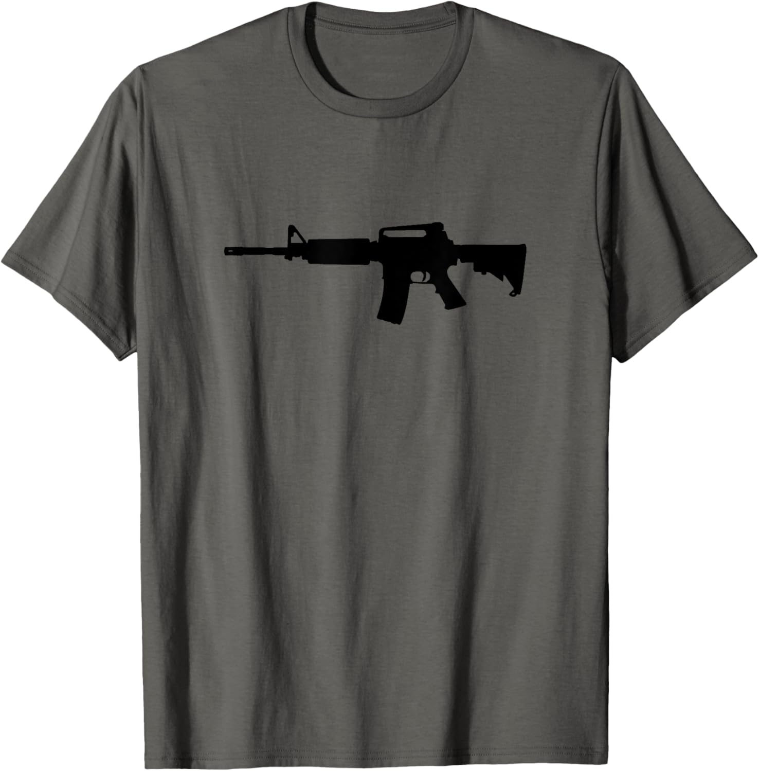 AR-15 Style Rifle Silhouette T-Shirt