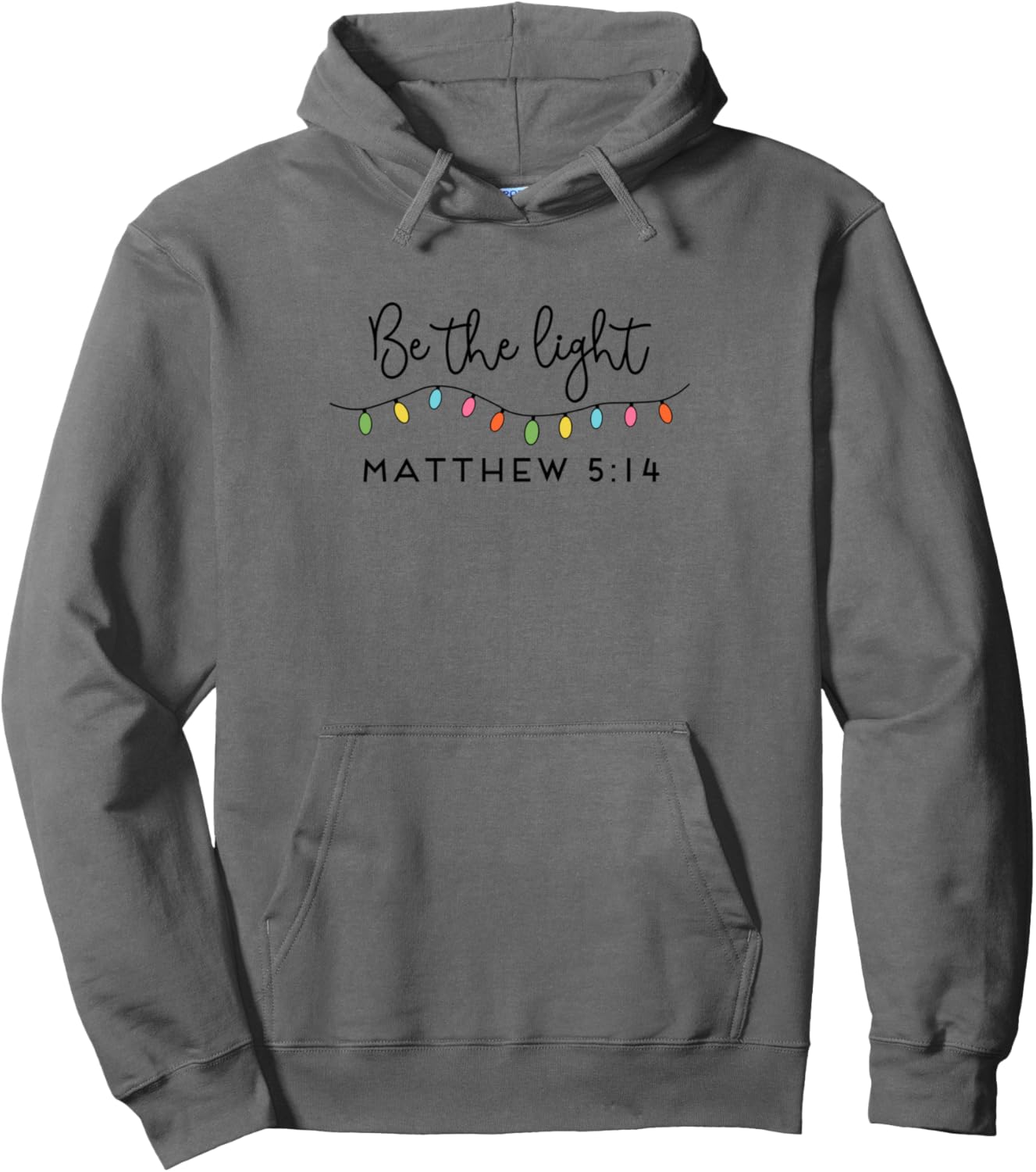 Be The Light Christmas Jesus Cross Christian Xmas Womens Pullover Hoodie