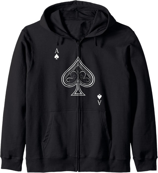 Ace Of Spades Zip Hoodie