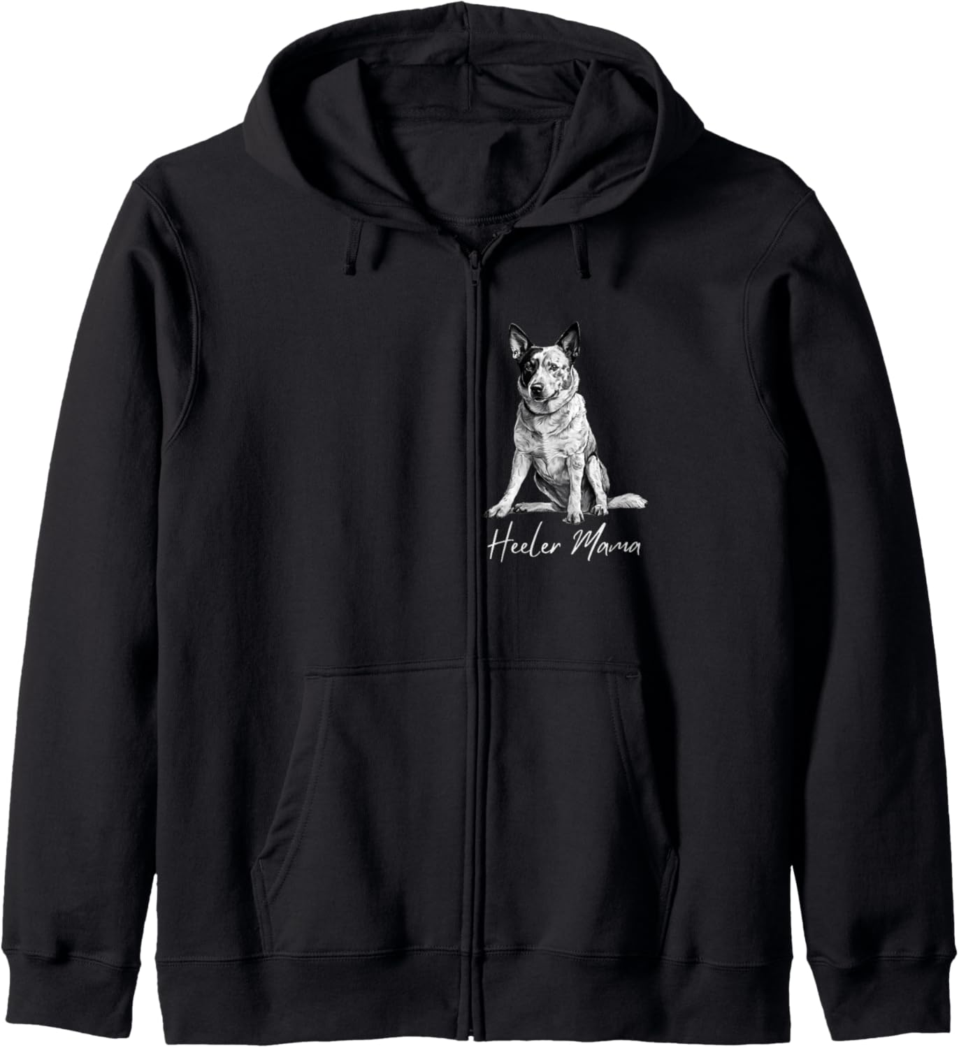 Australian Cattle Dog Mama Blue Heeler Mom Cattle Dog owner Zip Hoodie