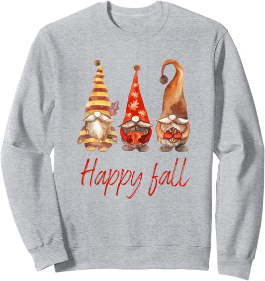 Autumn Gnome Gift Men Women Kids Thanksgiving Fall Gnome Sweatshirt