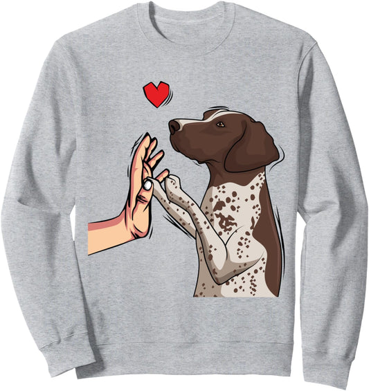German Shorthaired Pointer Love GSP Dog Mom Girls Women Sweatshirt