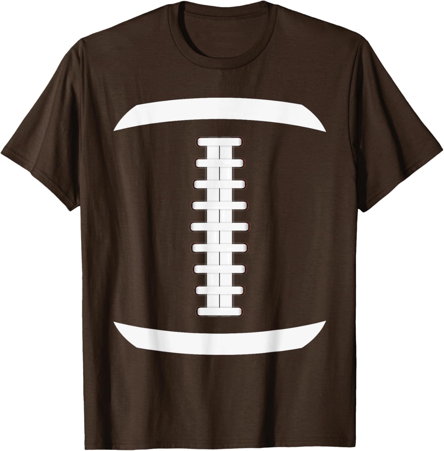 American Football Ball Costume Lace Up Thanksgiving Football T-Shirt