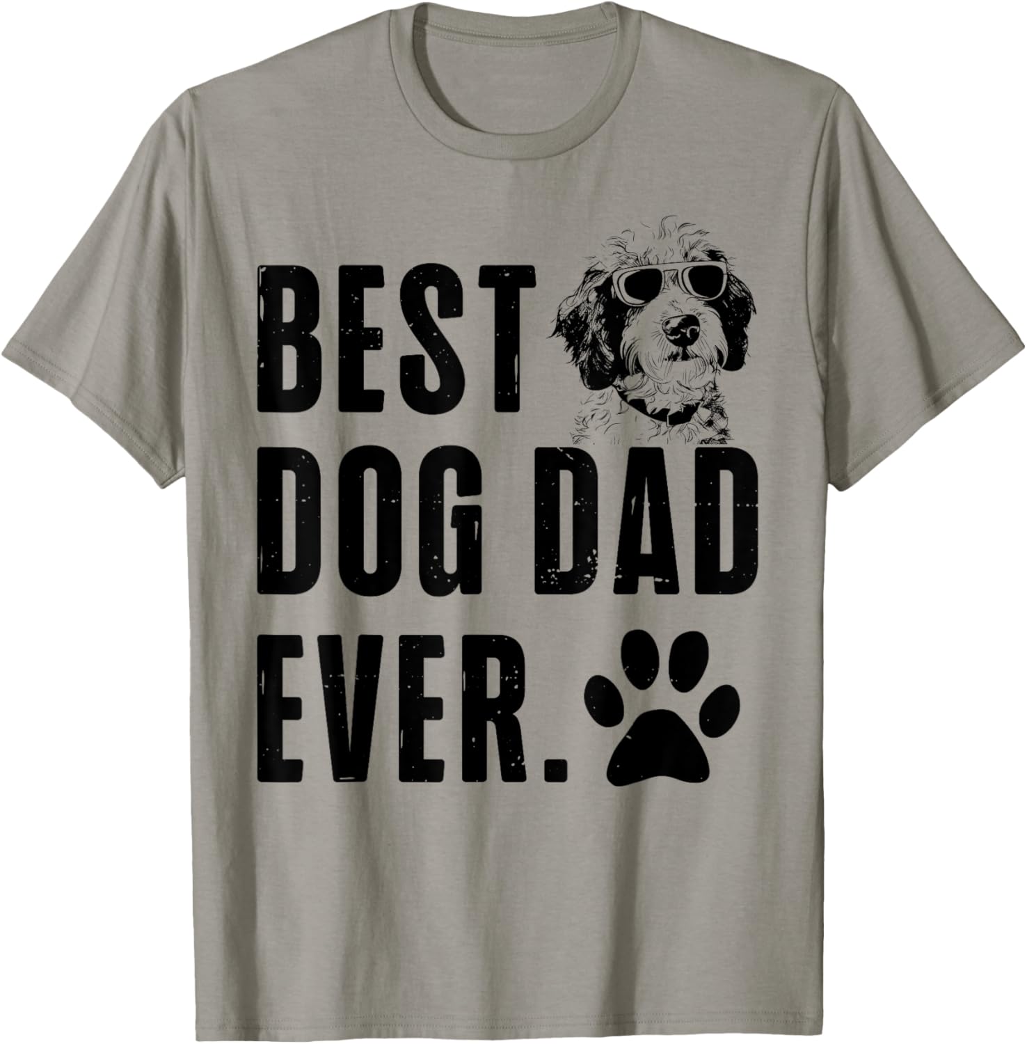 Aussiedoodle Daddy Dad Best Dog Dad Ever Men T-Shirt