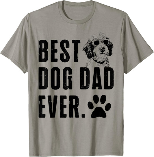 Aussiedoodle Daddy Dad Best Dog Dad Ever Men T-Shirt