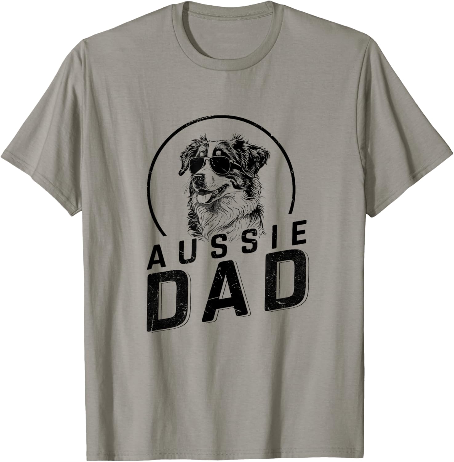 Aussie Dad Dog Owner Gifts for Men Funny Dog Dad Christmas T-Shirt