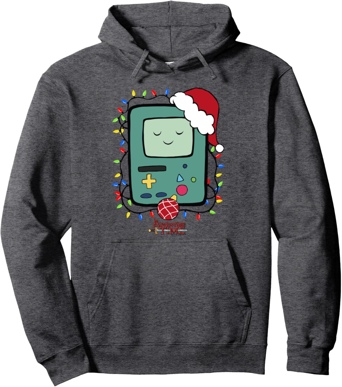 Adventure Time Christmas Light Up BMO Pullover Hoodie