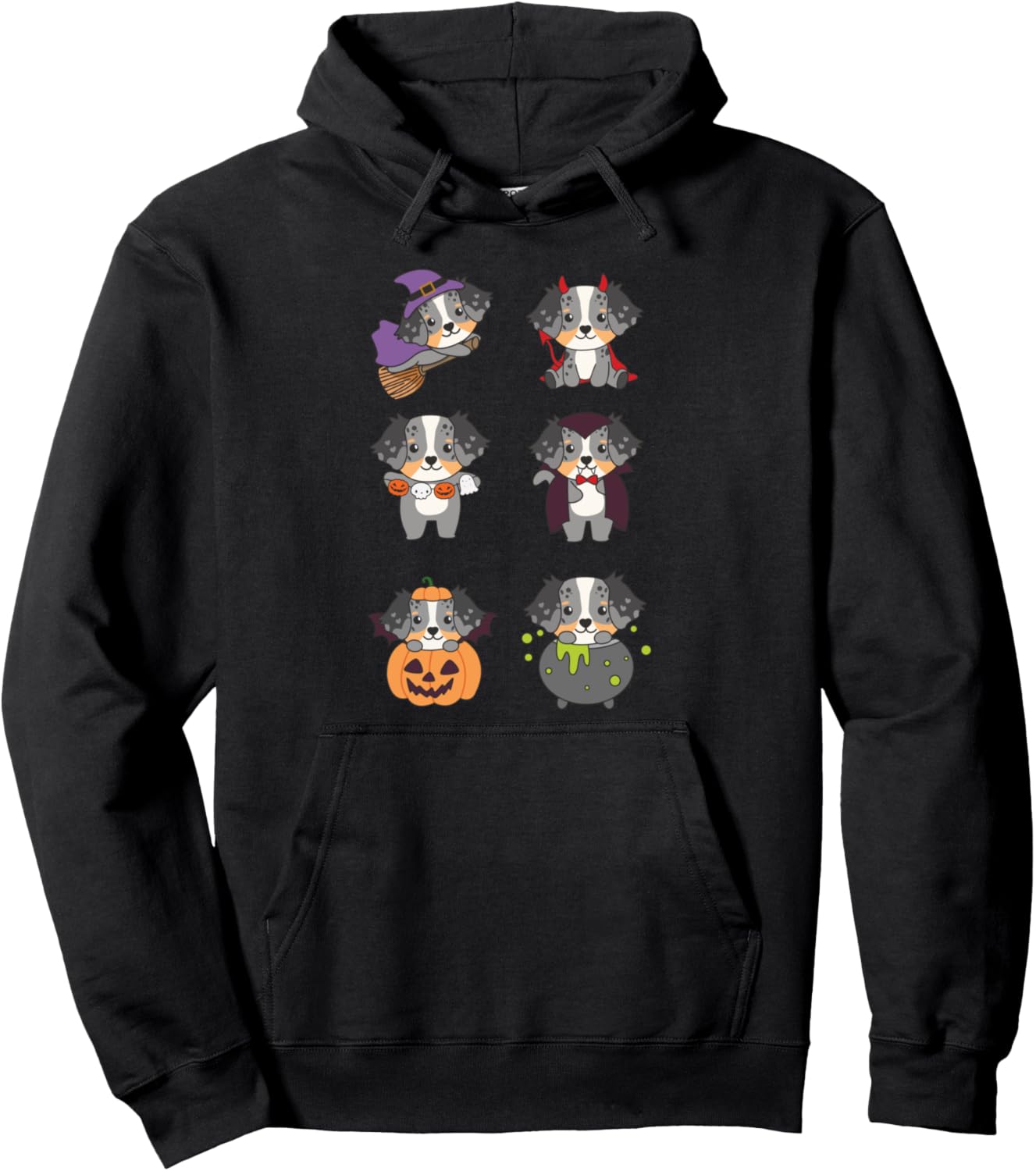 Australian Shepherd Halloween Costume Dogs Halloween Pullover Hoodie