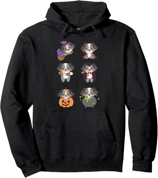 Australian Shepherd Halloween Costume Dogs Halloween Pullover Hoodie