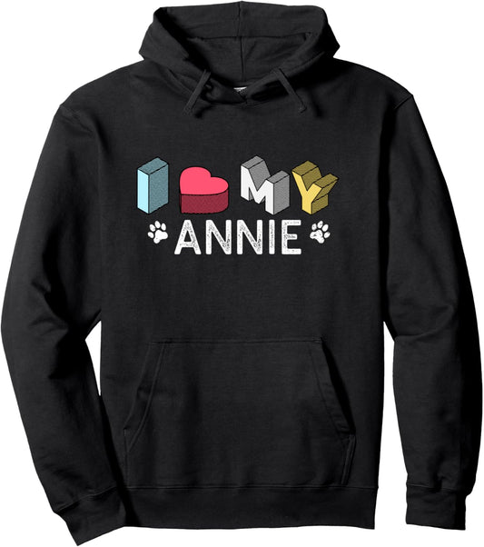 Annie Personalized Dog Name Annie Pet Lover Pullover Hoodie