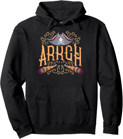 Arrgh Halloween Pirate Costume Pullover Hoodie