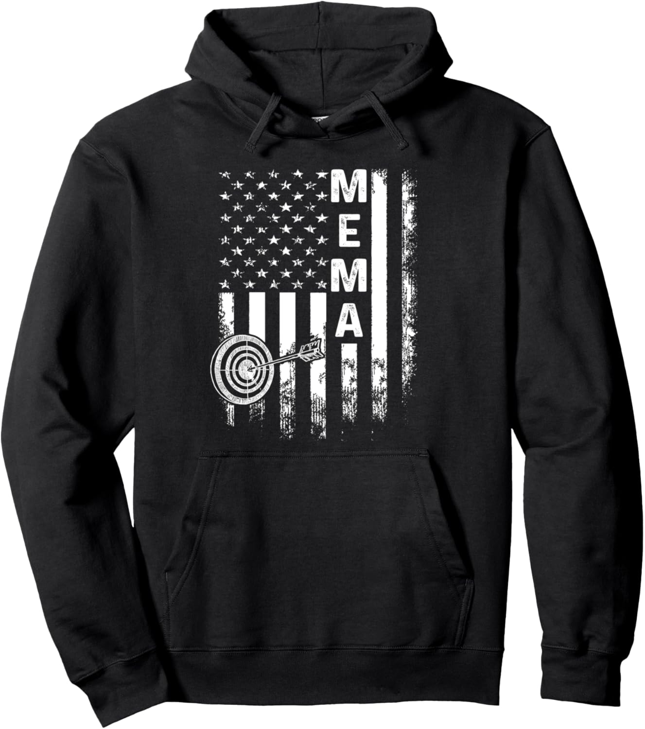 Archery Mema America Flag Vintage Christmas Xmas Pullover Hoodie