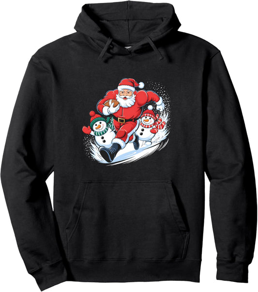 American Football Christmas Snowmen Xmas Pajamas Family Pullover Hoodie