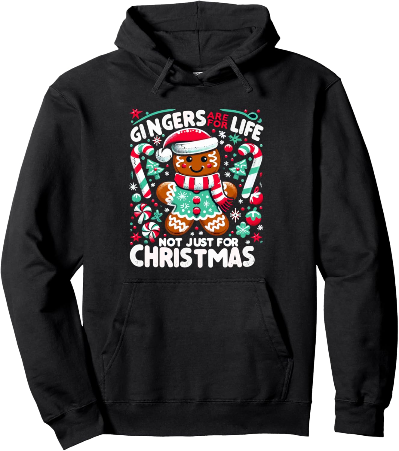 Gingers Are For Life Not Just For Christmas Funny Xmas Women Pullover Hoodie