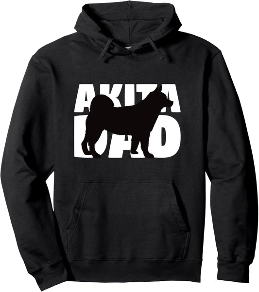 Akita Dad Hoodie Dog Father Akita Gift Pullover Hoodie