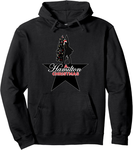A. Christmas Hamilton Humor, A. HAM Musical Holiday Gift Pullover Hoodie