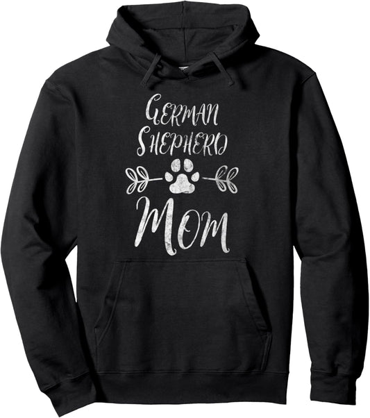 German Shepherd Mom Shirt Shepherd Lover Owner Dog Mom Pullover Hoodie