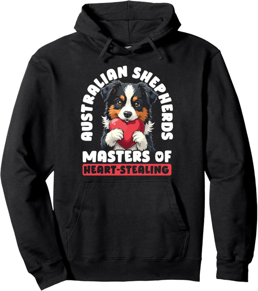 Australian Shepherd Aussie Dog Herding Dog Mom Dog Dad Pullover Hoodie