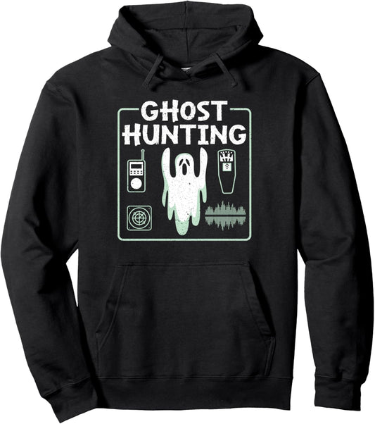 Ghost Hunting Halloween Season Spooky Trick Or Treat Pullover Hoodie