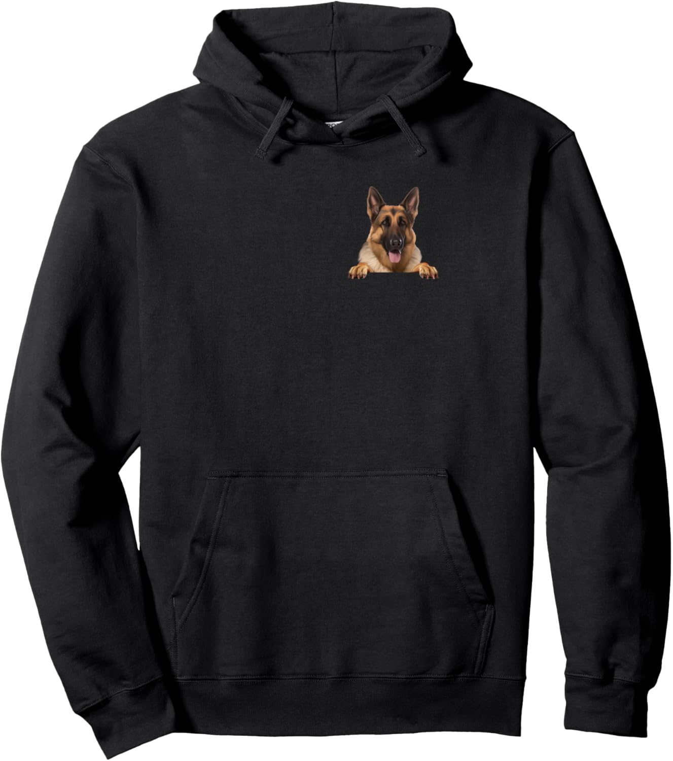German Shepherd In A Pocket - Canine Pet Lover Dog Owner Pullover Hoodie