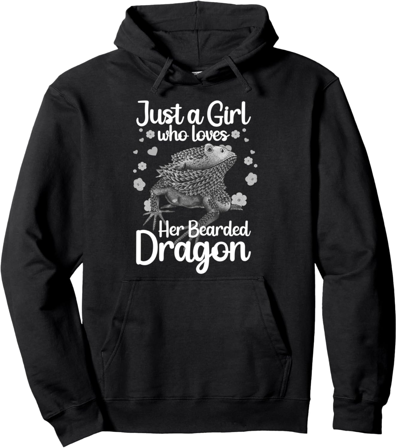 Cool Bearded Dragon For Men Women Reptile Lovers Pet Lizard Pullover Hoodie