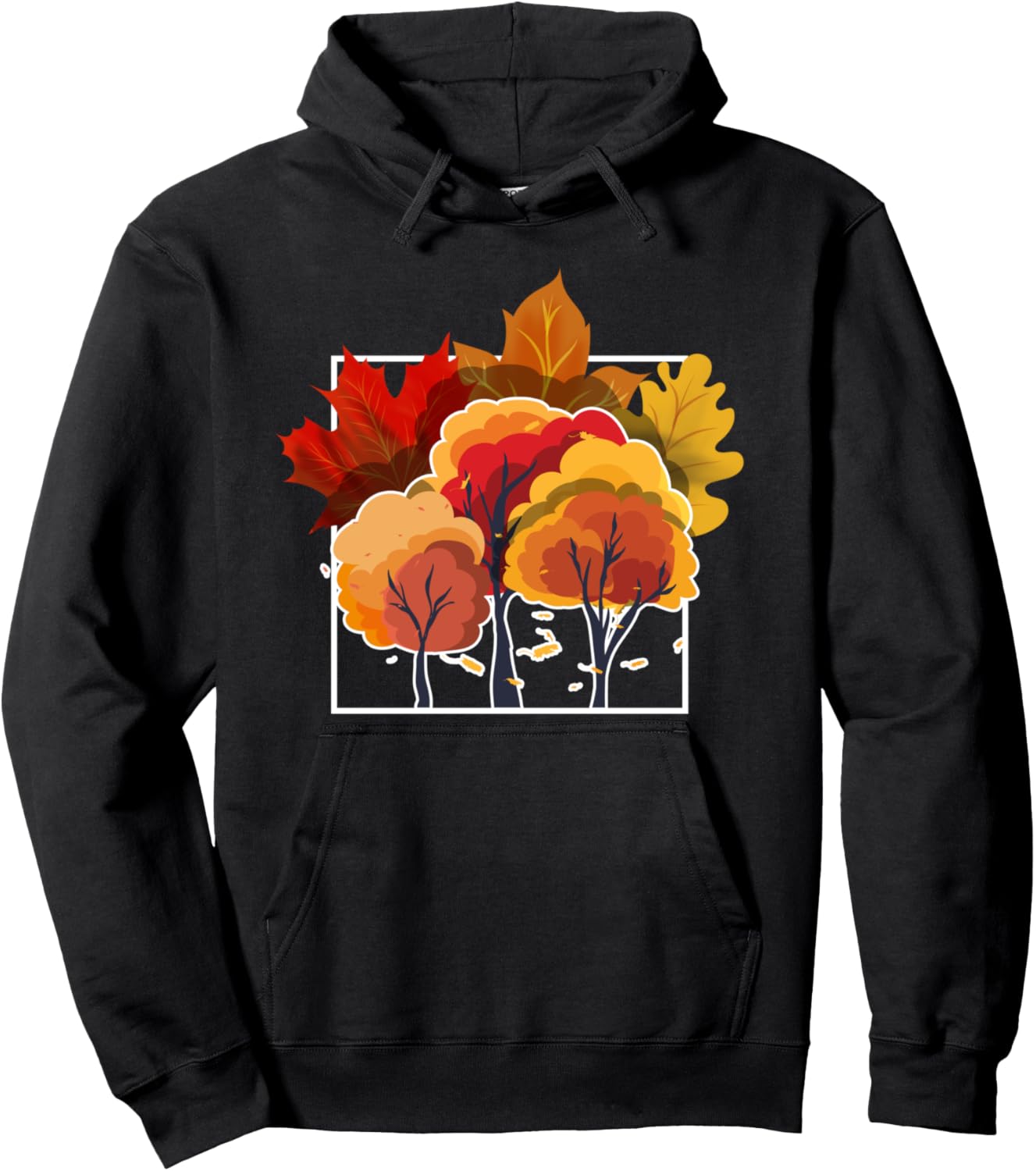 Autumn Leaves Trees Nature Forest Thanksgiving Fall Pullover Hoodie