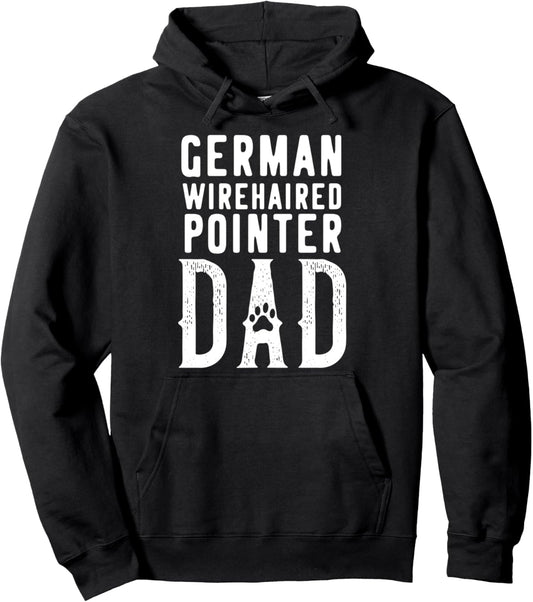 German Wirehaired Pointer Dog Dad Gift Pullover Hoodie