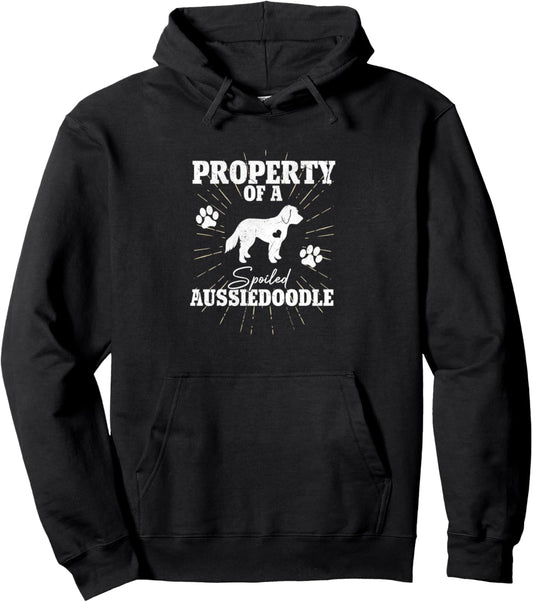 Aussiedoodle Dog Gifts for Mom Dad Funny Property Dog Lovers Pullover Hoodie