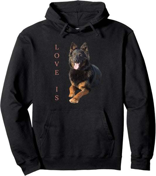 German Shepherd Shirt Women Men Kids Love Dog Mom Dad Gift Pullover Hoodie