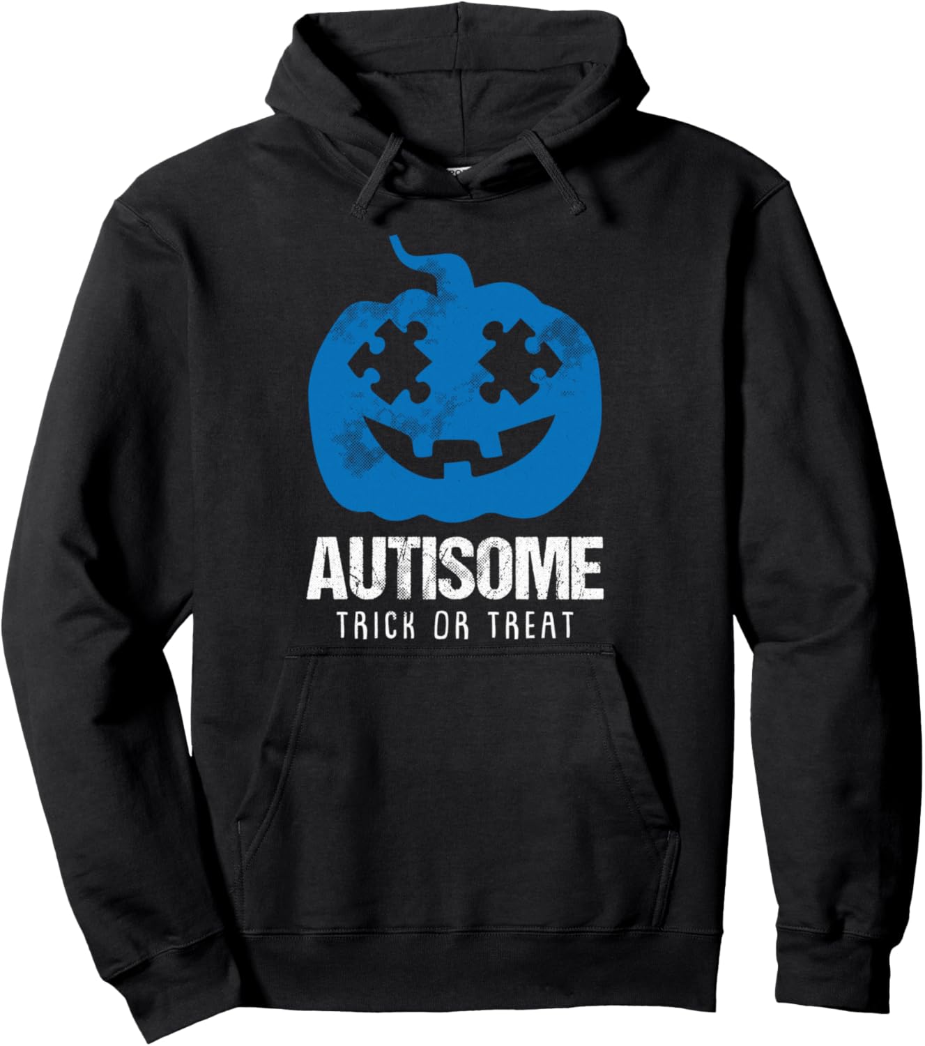Autisome Lazy DIY Halloween Costume Autism Trick Or Treat Pullover Hoodie