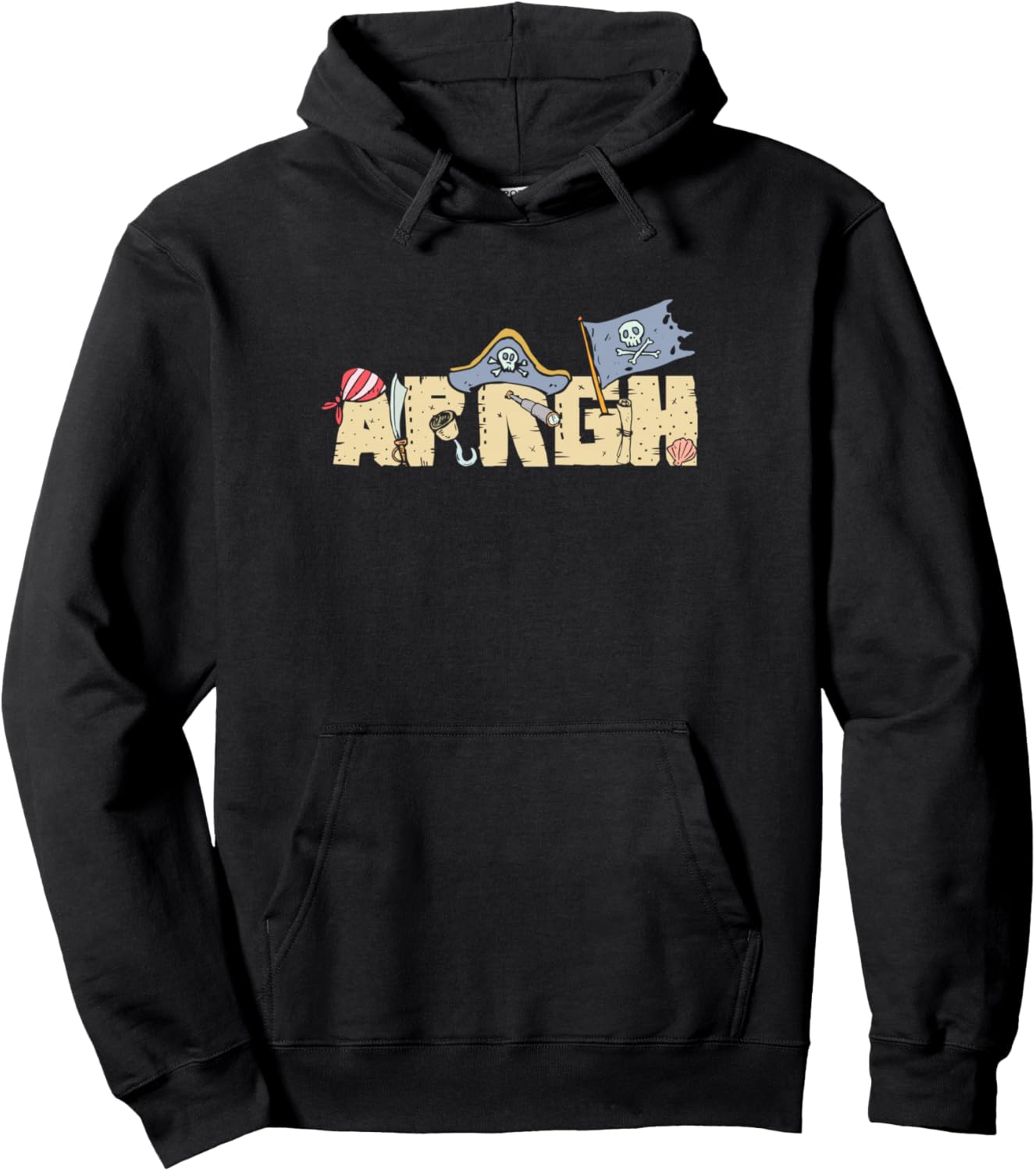 Arrgh Halloween Pirate Costume Pullover Hoodie