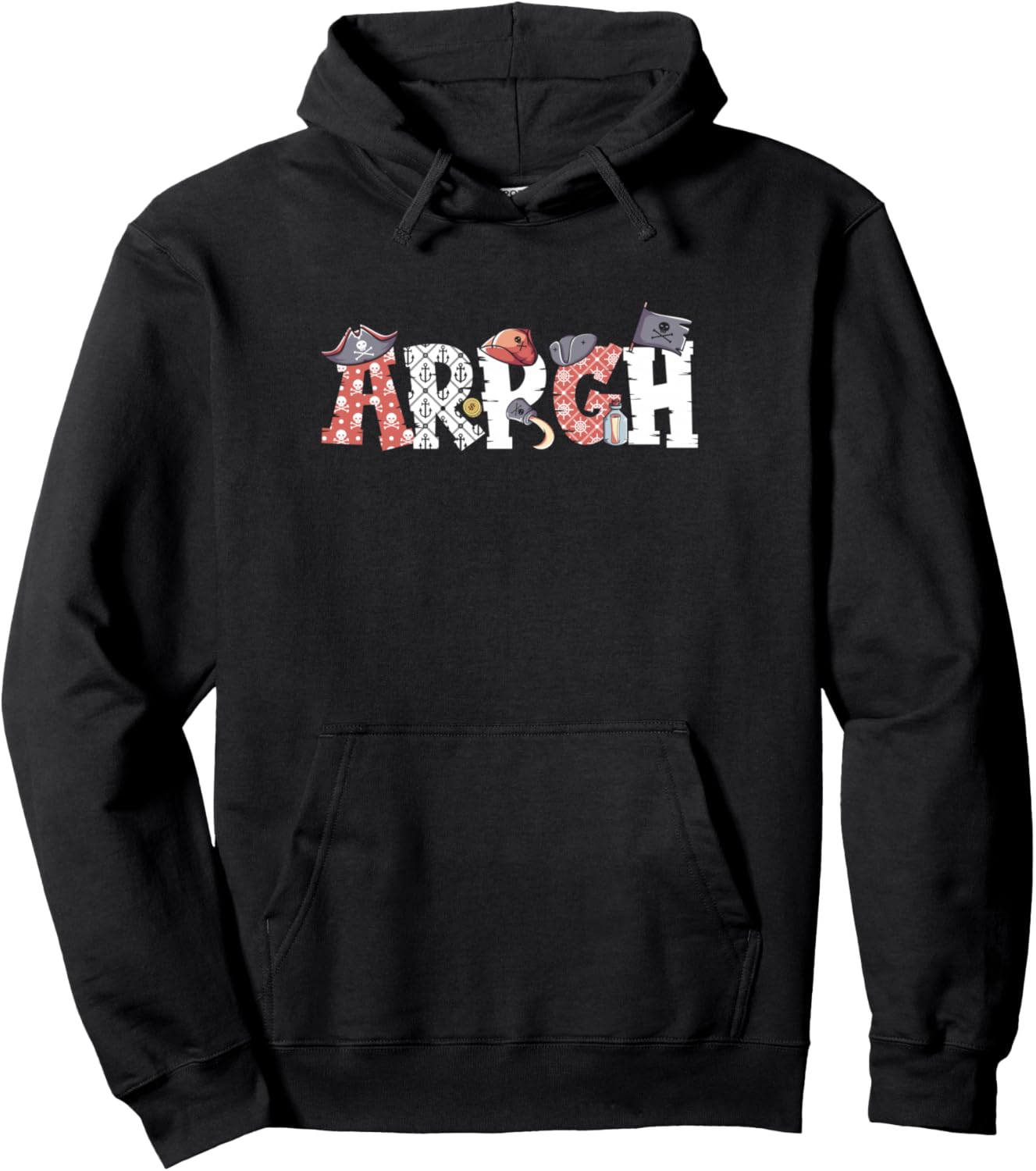 Arrgh Halloween Pirate Costume Pullover Hoodie