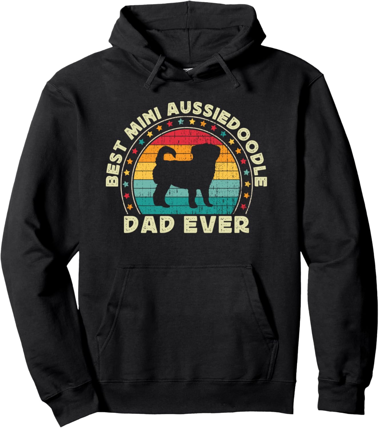 Aussiedoodle Dad For Men Aussiedoodle Dog Dad Funny Mens Pullover Hoodie