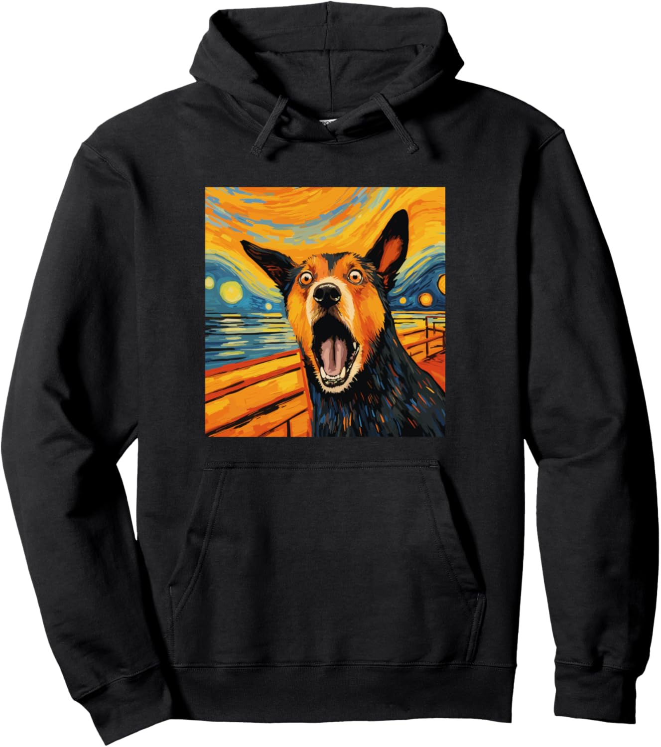 Australian Cattle Dog The Scream For Dog Mom Dog Dad Pullover Hoodie