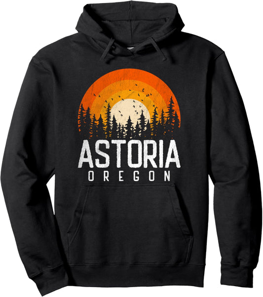 Astoria Oregon OR Shirt Retro 70s Vintage 80s Christmas Gift Pullover Hoodie