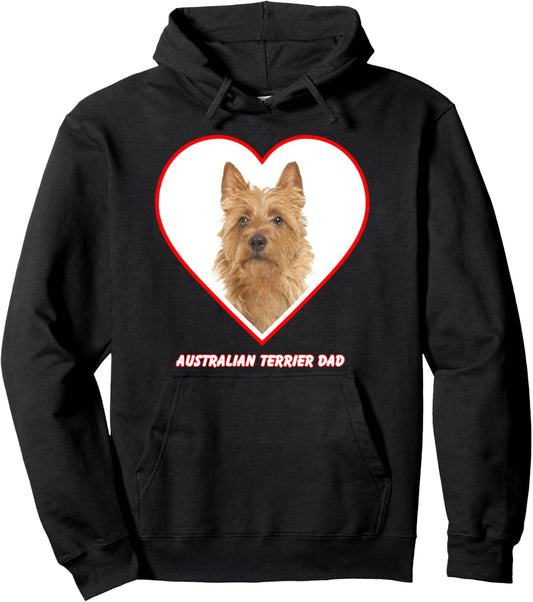 Australian Terrier Dog Dad Pullover Hoodie