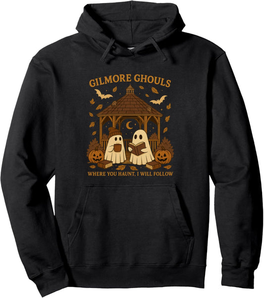 Gilmore Ghouls Where You Haunt Halloween Design Pullover Hoodie