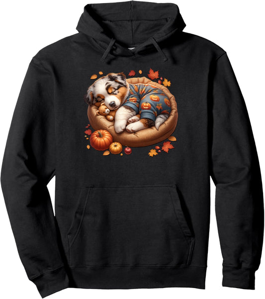 Australian Shepherd For Fall Women For Autumn Aussie Dog Mom Pullover Hoodie