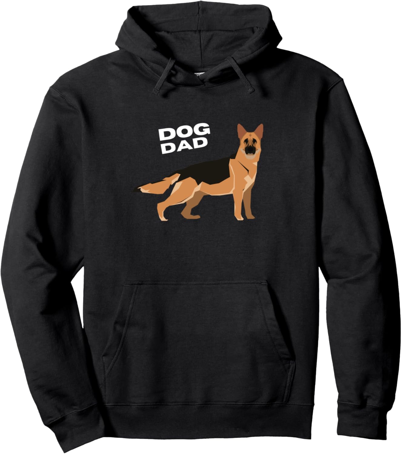 German Shepherd Dog Dad Man Pullover Hoodie