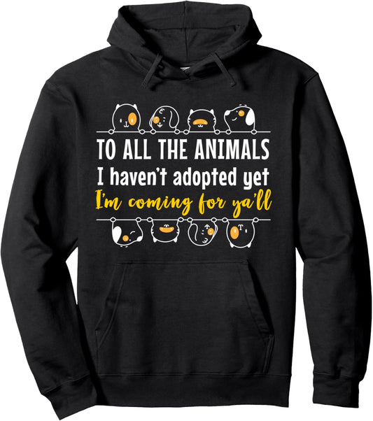 Animal Adoption Animal Rescue Pet Lover Pullover Hoodie