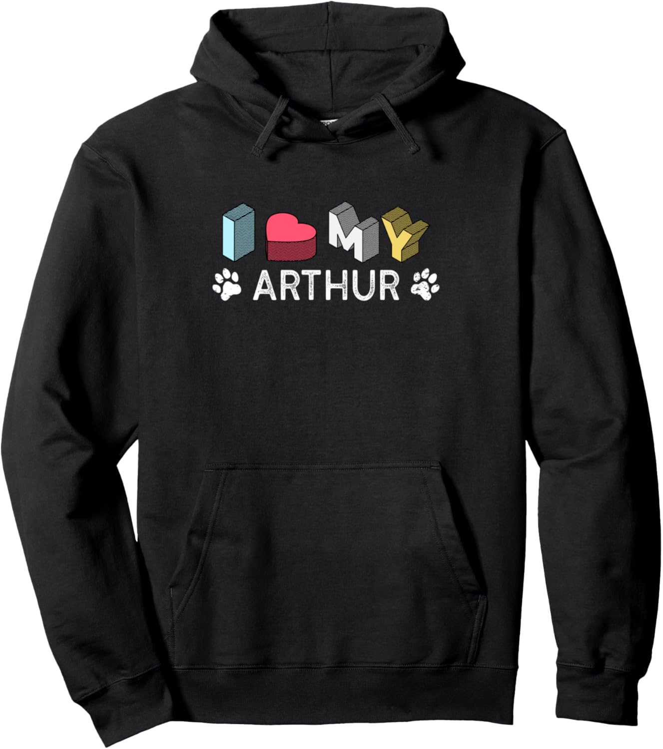 Arthur Personalized Dog Name Arthur Pet Lover Pullover Hoodie