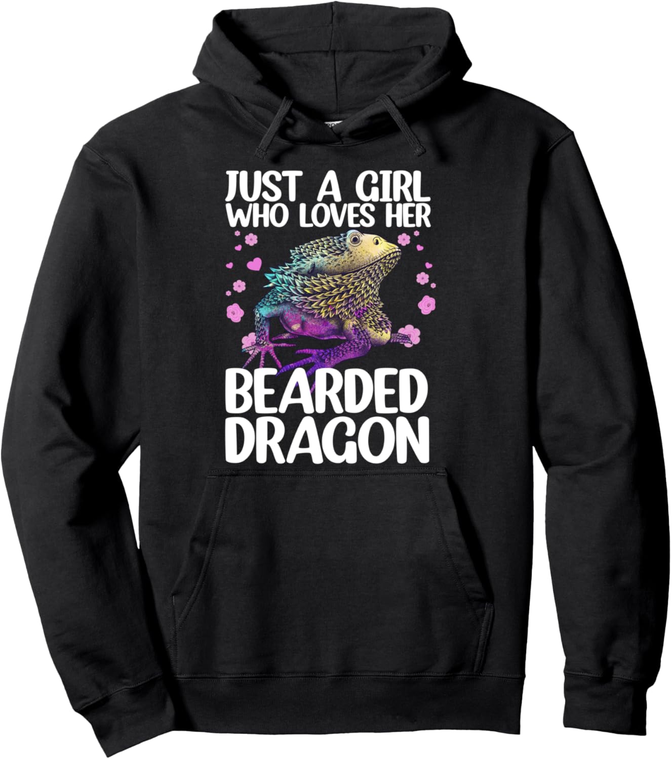 Cool Bearded Dragon For Men Women Reptile Lovers Pet Lizard Pullover Hoodie