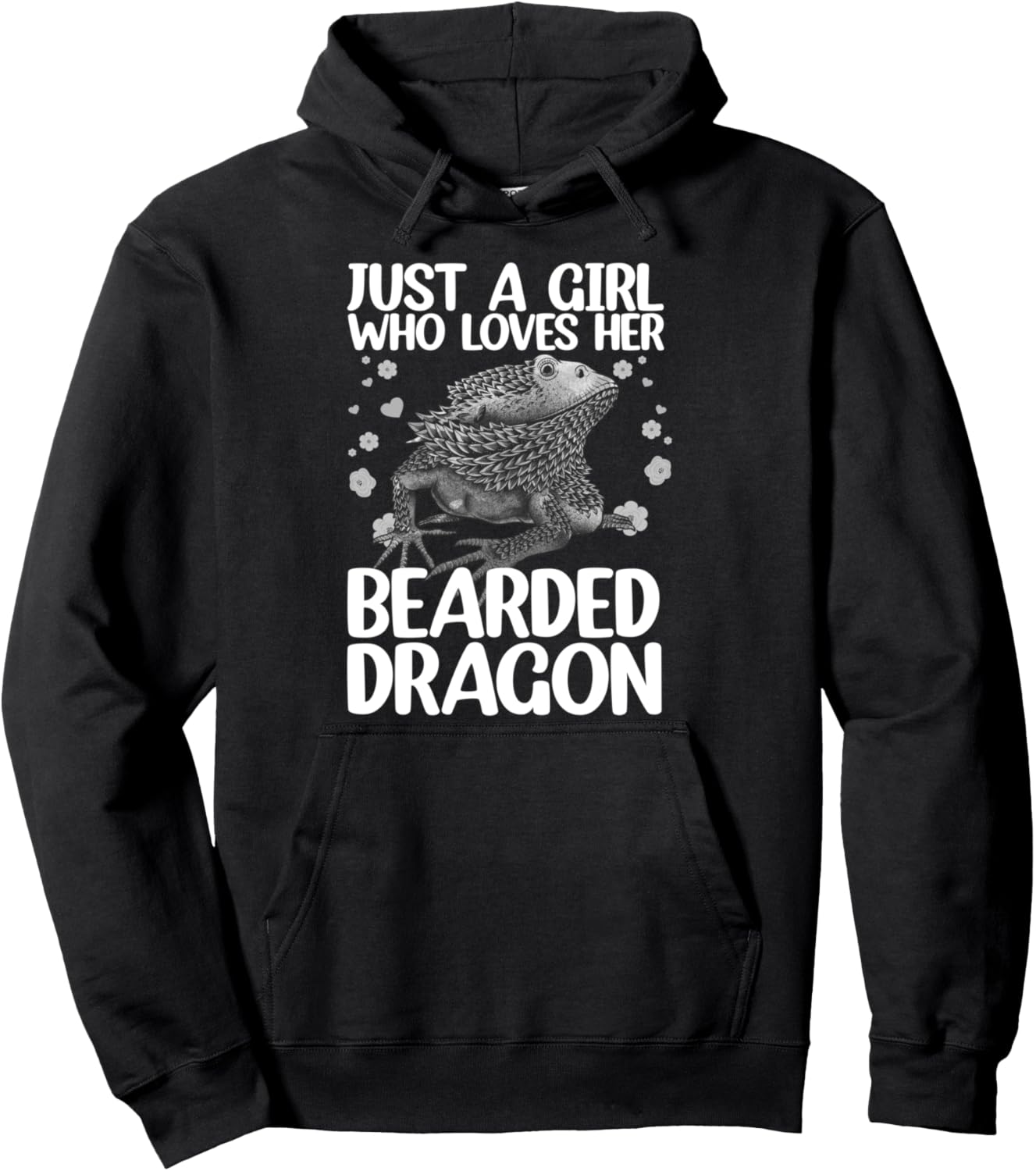 Cool Bearded Dragon For Men Women Reptile Lovers Pet Lizard Pullover Hoodie