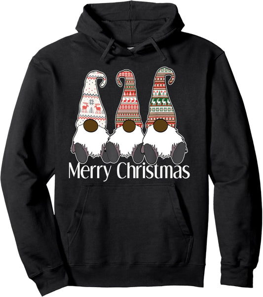 African American Gnome halloween thanksgiving Christmas Pullover Hoodie